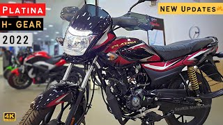 2022 Bajaj Platina 110 H Gear Bs6 Drum Detailed Review  On Road Price  Mileage  New Updates [upl. by Eissim]