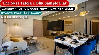 The Nest Taloja  1 BHK Sample Flat  Taloja New Township Project  Free Cab amp Offers ☎️8800678921 [upl. by Enelym]