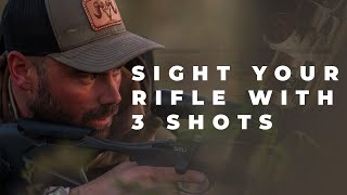 Sight in a rifle with just 3 shots [upl. by Patrizius]