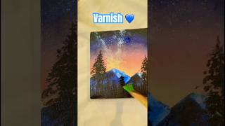 Varnish Acrylic Painting 💙 shorts youtubeshorts [upl. by Nivaj]