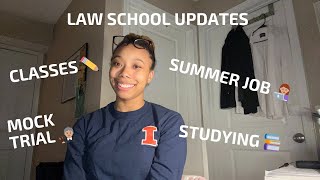 Law School Updates  Summer Job Classes Studying amp Mock Trial [upl. by Aiket]