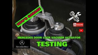 MERCEDES VACUUM DOOR LOCK ACTUATOR TEST FREE INSTRUCTIONS [upl. by Avitzur]