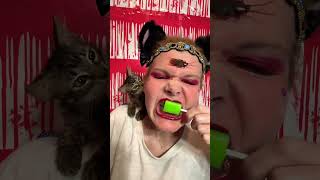 SHORT ASMR CANDY eatingsounds CRINGE OHIO MUKBANG EATING LOLIPOP mouth [upl. by Einnod]