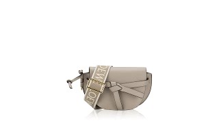 Loewe Calfskin Jacquard Mini Gate Dual Bag Sand [upl. by Ahsenid]