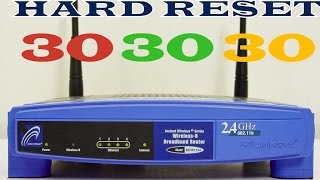 ✅ Como hacer Hard Reset 303030 en Routers Linksys [upl. by Atineg826]