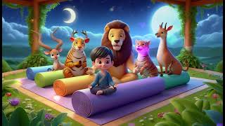 quotYoga Bolsters the Night 1  Relaxing Yoga for Kids to Wind Down Before Bedquot [upl. by Notslah]