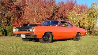 1969 ½ Dodge Super Bee A12 440 Six Pack 4 Speed in Orange amp Ride on My Car Story with Lou Costabile [upl. by Amaerd359]