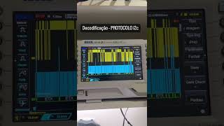 Decodificação protocolo i2c osciloscópio Rigol osciloscópio oscilloscope [upl. by Kelcie18]