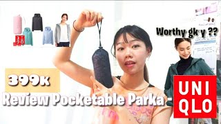 LIFESTYLE  UNIQLO Pocketable Parka  REVIEW [upl. by Limber]