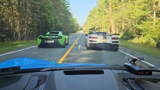 2023 Corvette Z06 vs 2015 McClaren 650S pt1 [upl. by Noach]