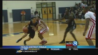 MHSAA boys basketball district championships [upl. by Eisac]