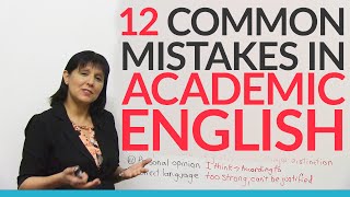 12 Common Errors in Academic English – and how to fix them [upl. by Otanod]