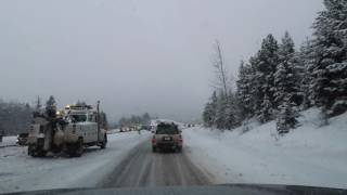 Vancouver to Kamloops Winter Drive in the snow highway 1 to Coquihalla [upl. by Zendah364]