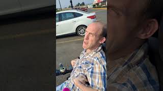 man sits at truck stop quadriplegic life haul truck trip move travel [upl. by Bostow704]