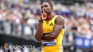 Noah Lyles runs a PERSONAL BEST to win mens 100m at London Diamond League  NBC Sports [upl. by Atinas921]