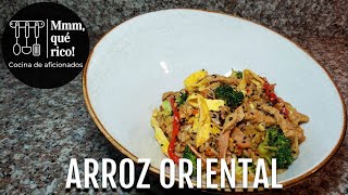 ARROZ ORIENTAL  Receta paso a paso  Mmm qué rico [upl. by Leiba352]