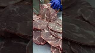 Frz indan Meat cube roll cutting skill amazing meatcuttingmachine videoviral [upl. by Alessandro]