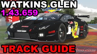 iRacing Lamborghini GT3 Watkins Glen  Track Guide  Hotlap [upl. by Hernando]