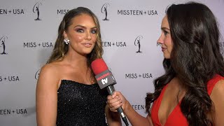 Susie Evans Interview 2024 Miss USA Finals Red Carpet at Peacock Theatre at LA Live [upl. by Avad984]