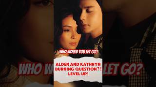 KATHRYN BERNARDO AND ALDEN RICHARDS BURNING QUESTION aldenrichards kathbernardo shorts [upl. by Esorrebma]