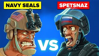 US Navy SEALS vs Russian Spetsnaz  Special Forces Comparison [upl. by Eymaj]