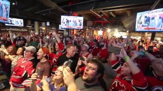 Devils fans in Newark react to the team picking Nico Hischier with the No 1 pick of 2017 NHL Draft [upl. by Enelec]