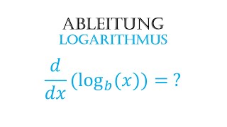 Ableitung Logarithmus fxlogx [upl. by Asilec]