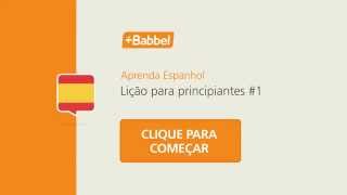 Aprender Verbos em Espanhol  Lição 1 [upl. by Polard]