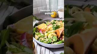 Lemon Orzo Salad Recipe 🍋🌿 recipe pasta healthy lunch food cooking vegan orzo pastasalad [upl. by Einwahs152]