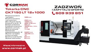 Tokarka do metalu CNC CORMAK CK7150 12x1000 [upl. by Bauer]