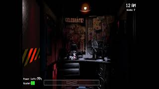 If you do ‘11 19 18 17’ in fnaf 1 do not flash the right door lights fnaf 1  Funtime freddy [upl. by Nert]