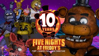 Five Nights At Freddys 10th Anniversary Special  FNAF 1 Song by TLT [upl. by Ellsworth]