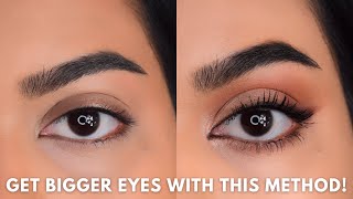 5 SECRET TIPS TO MAKE YOUR EYES LOOK BIGGER  Eye makeup look for Small eyes eyemakeup smalleyes [upl. by Hoppe220]