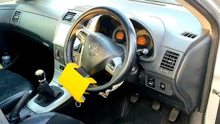 How to make car steering wheel and Pedal lock Steering wheel lock vehicle anti theft lock [upl. by Kelsi]