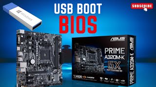 How To Get Into BIOS Settings And USB Boot On ASUS PRIME A320MK [upl. by Eninnaej]