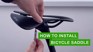 How to Install or Replace a Bicycle Saddle  Alpitude Gardena Saddle [upl. by Asquith]