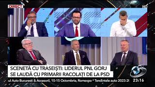 Mircea Badea criză de râs la sceneta cu liderul PNL Gorj care se laudă cu primarii racolaţi de la P [upl. by Vez]