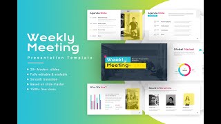 Weekly Meeting Presentation Template [upl. by Itsyrc]