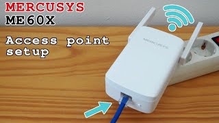 TPLink Mercusys ME60X WiFi 6 extender • Access point mode setup [upl. by Airemat]