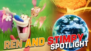 REN AND STIMPY SPOTLIGHT REACTION AND BREAKDOWN  NICKELODEON ALL STAR BRAWL 2 [upl. by Thaxter]