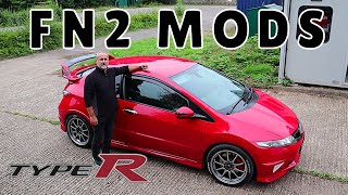 DAZ R BLOWS HIS PENSION MONEY MODDING HIS FN2 😲  My Current Mods Run Down  Honda Civic FN2 Type R [upl. by Brinkema]