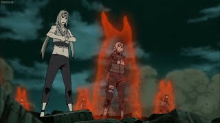 Tsunade and Sakura together summoned Katsuyu Naruto and Sasuke combined Kurama with Susanoo Eng Dub [upl. by Luckett]