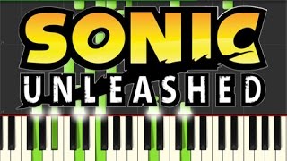 Sonic Unleashed  The World Adventure Piano Tutorial Synthesia [upl. by Eibrad669]