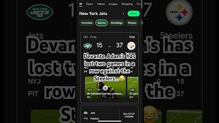 Devante Adam’s lost 2 games in a row to the Steelers edit 2024 football nfl phonk newyork [upl. by Kristopher914]