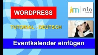 Kalender einfügen  Wordpress deutsche Anleitung [upl. by Egor]