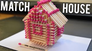 How to Make a MATCHSTICK HOUSE 🏠🔥 [upl. by Ardnasak428]