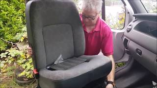 DIY Campervan Conversion  Fitting A Swivel Seat Base [upl. by Sabelle259]