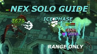 NEX SOLO Guide Ice Phase Range Only  Runescape [upl. by Burdelle]