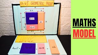 a  b2 Formula Geometric Proof  Maths Project Model  Maths Exhibition project model for school [upl. by Deeraf]