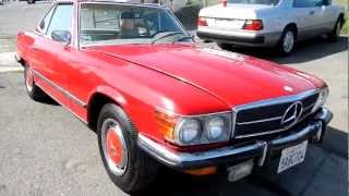 1973 Mercedes Benz 450SL Euro Import amp Bumpers Convertible Roadster For sale [upl. by Bonnell]